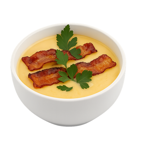 Сырный крем суп с беконом 1002267 - фото 635075